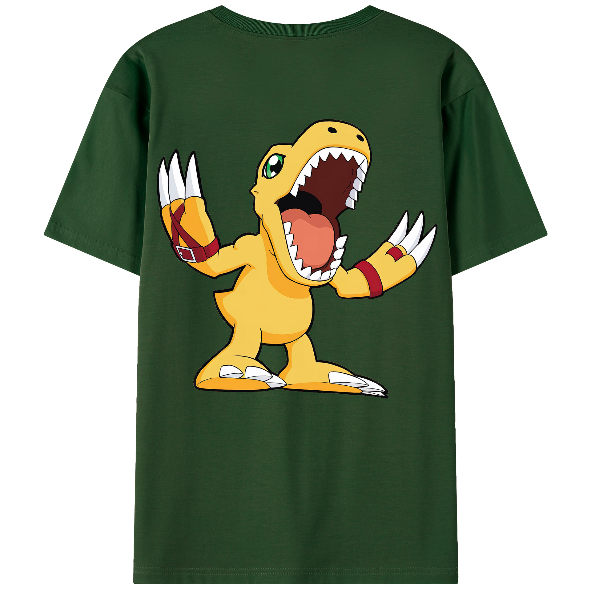（画像用） Digimon デジタルモンスター/デジモン 綿100％半袖Tシャツ（背面プリント）